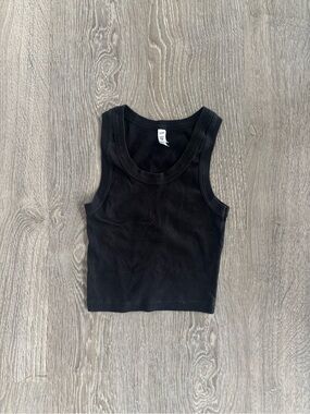Los Angeles Apparel Black Cotton Tank Top
